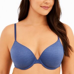 VICTORIA’S SECRET Uplift Semi Demi Bra Blue Marl Logo 32DDD/F